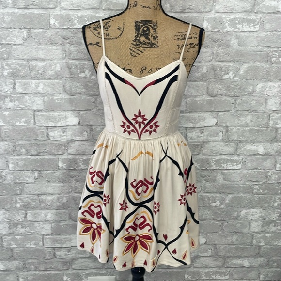 Free People Garden Party Embroidered Mini Dress - Picture 6 of 13